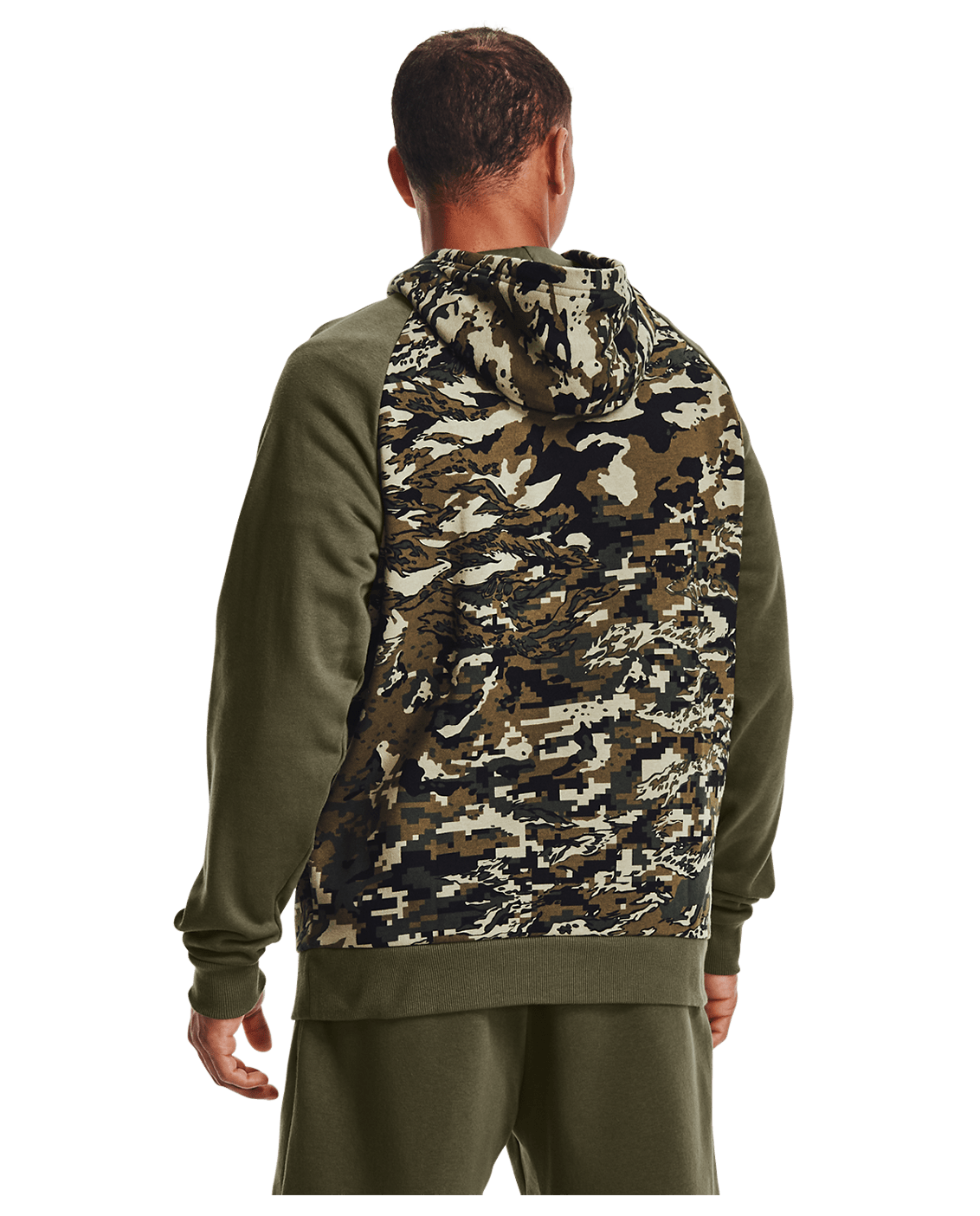 Under Armour Apparel Men's UA Rival Fleece Camo Script Hoodie