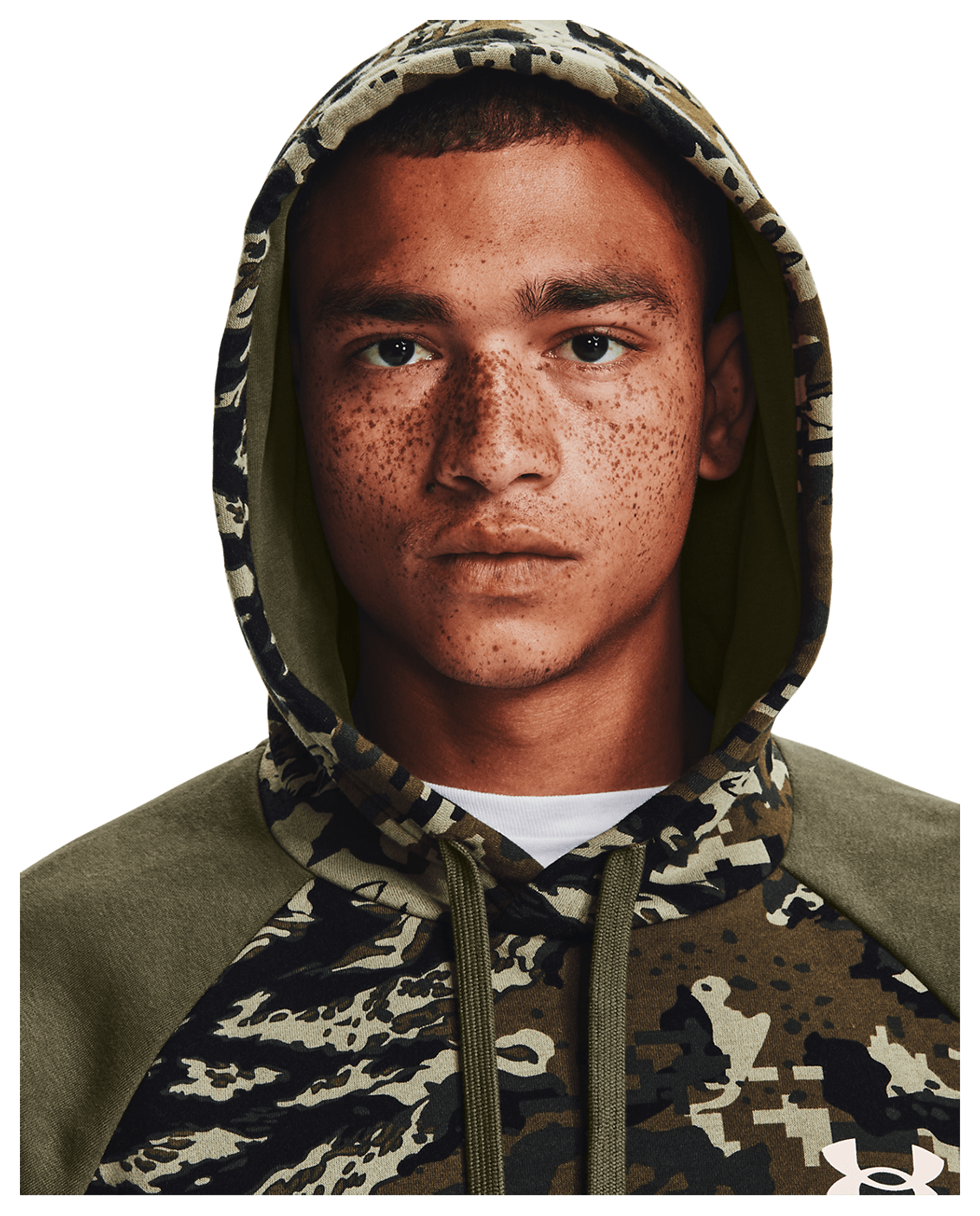 Under Armour Apparel Men's UA Rival Fleece Camo Script Hoodie