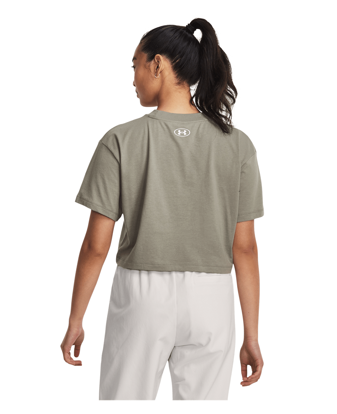 Under Armour Women's UA Crop Logo Short Sleeve
