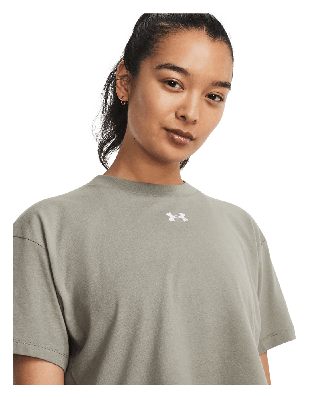 Under Armour Women's UA Crop Logo Short Sleeve