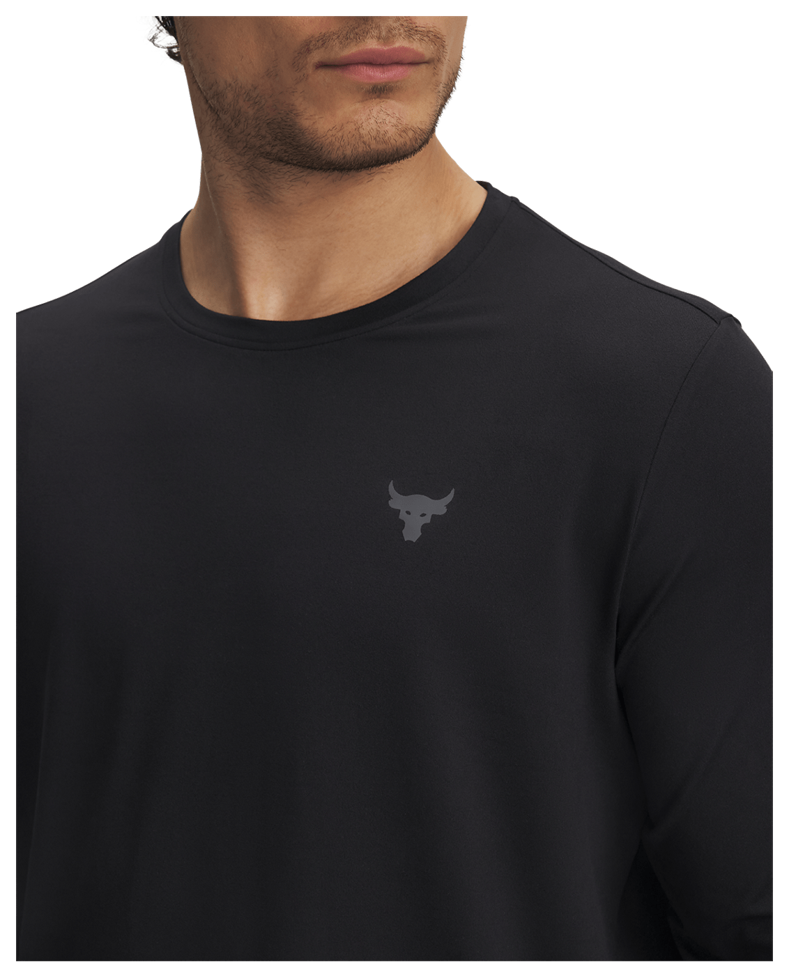 Under Armour Apparel Men's Project Rock Authentic Crew Long Sleeve