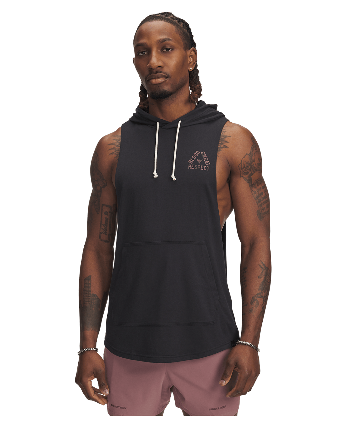 Under Armour Apparel Project Rock Men's Sleeveless Hoodie
