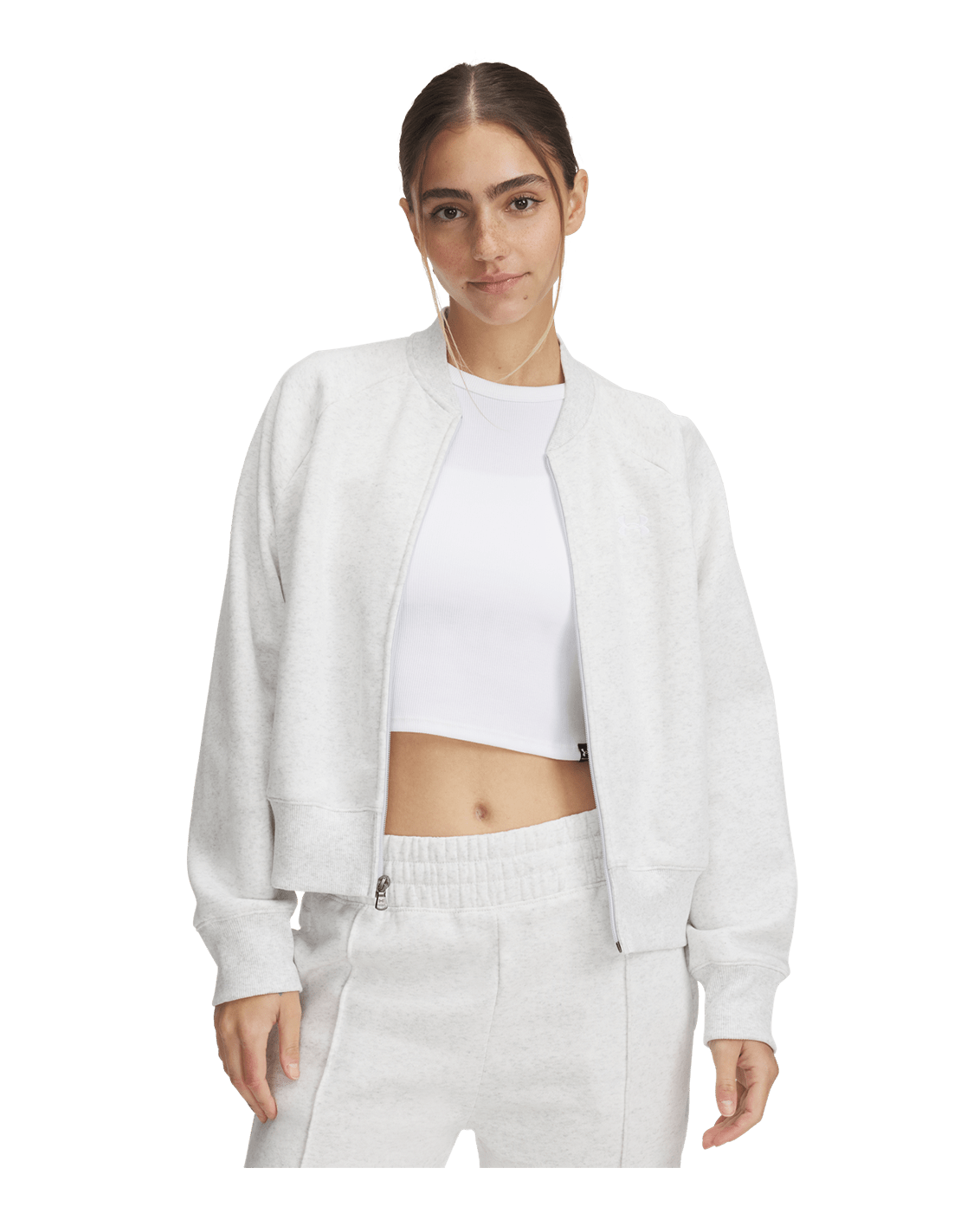 Under Armour Apparel Women's UA Rival Fleece Bomber