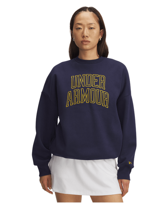 Under Armour Apparel UA Rival Fleece Varsity Women's Oversized Crew