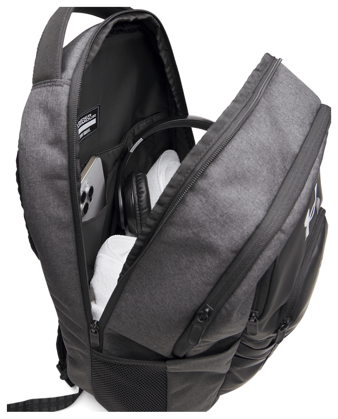 Under Armour Accessories BLKFullHeathr/BLK/MetallicSLVR / OSFM UA Hustle 6.0 Pro Backpack