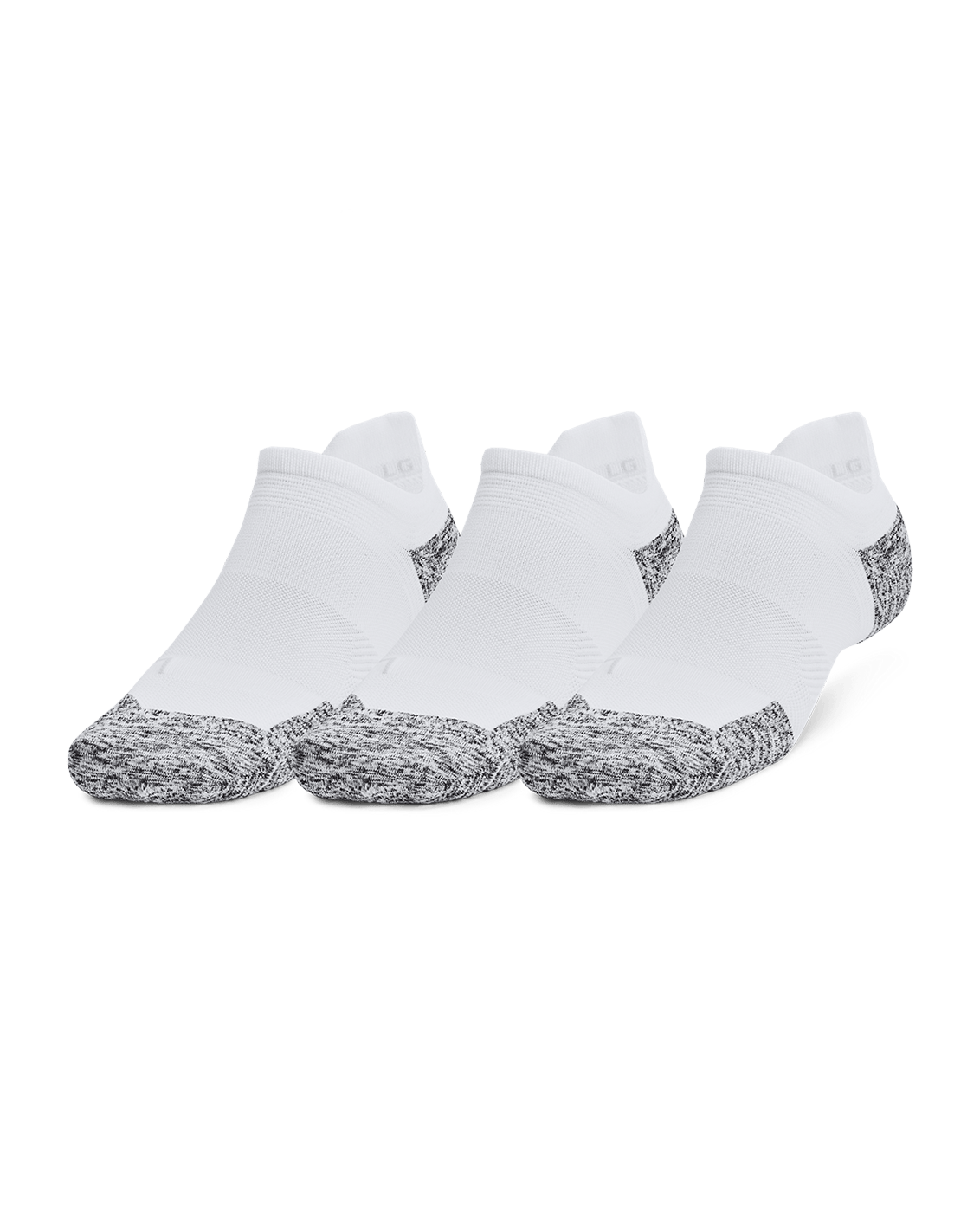 Under Armour UA ArmourDry® Unisex Run Cushion 3-Pack No Show Socks