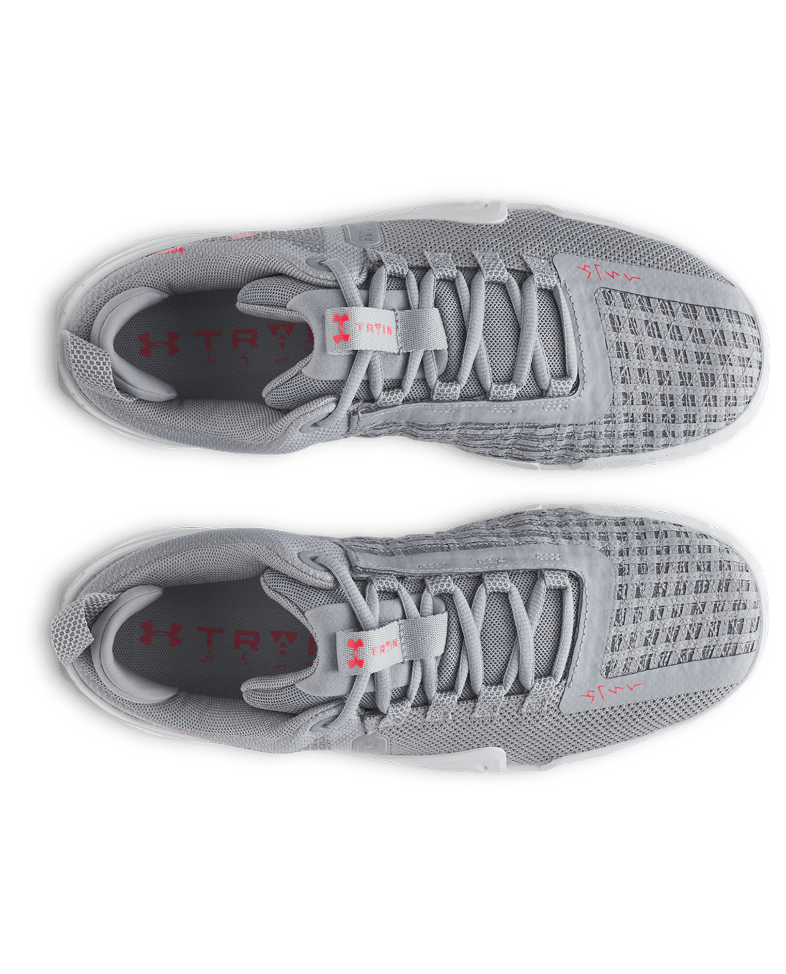 Under Armour Footwear Mens TriBase Reign 6 - Steel/DistantGray/RacerRed