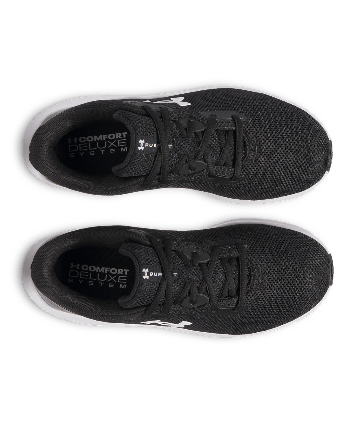 Under Armour Footwear Womens UA Charged Pursuit 4 - Black/Black/White