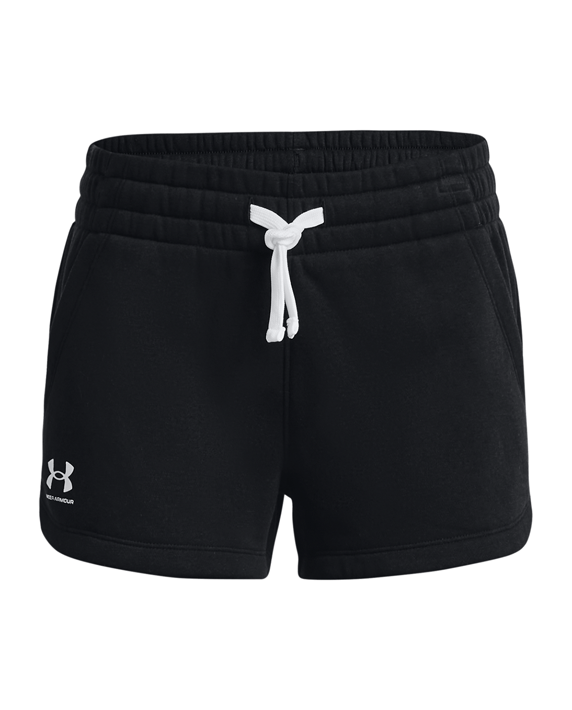 Under Armour Apparel Black/White / YSM UA Rival Fleece Girls' Shorts