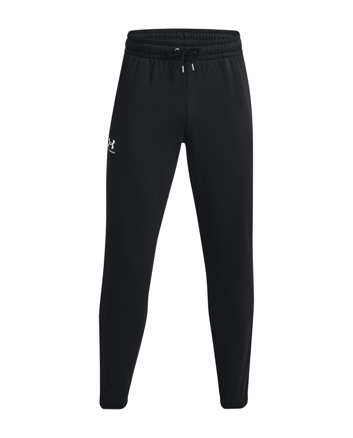 Under Armour Apparel Mens Essential Fleece Jogger - Black/White