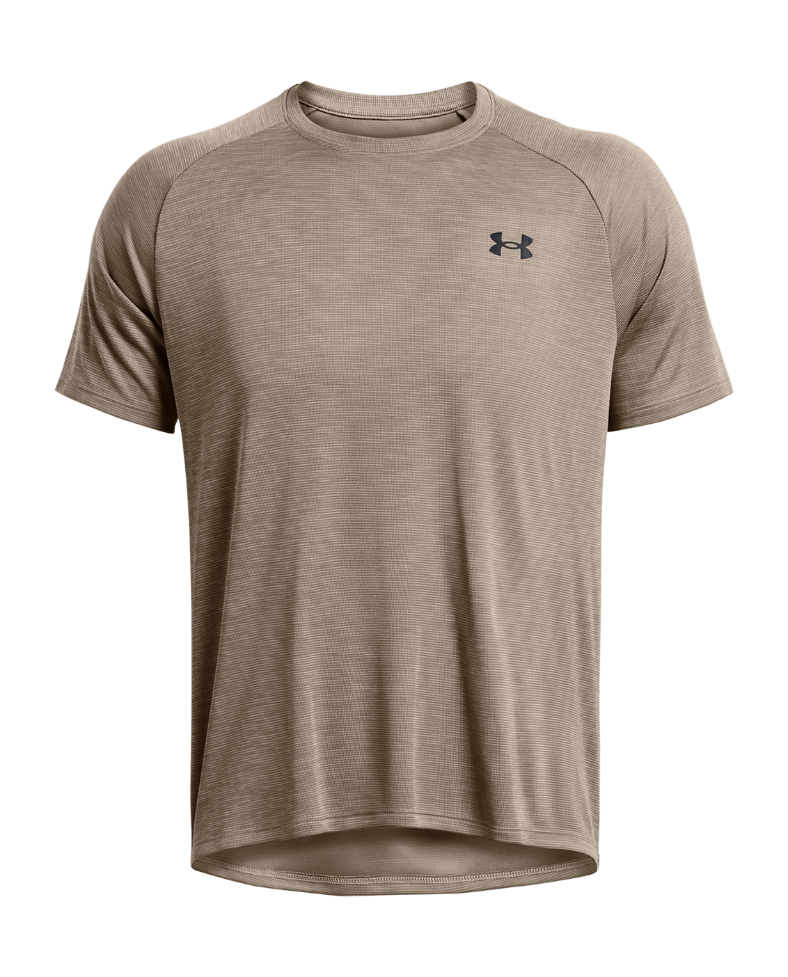 Under Armour Apparel Mens Tech Textured SS - TaupeDusk/Black
