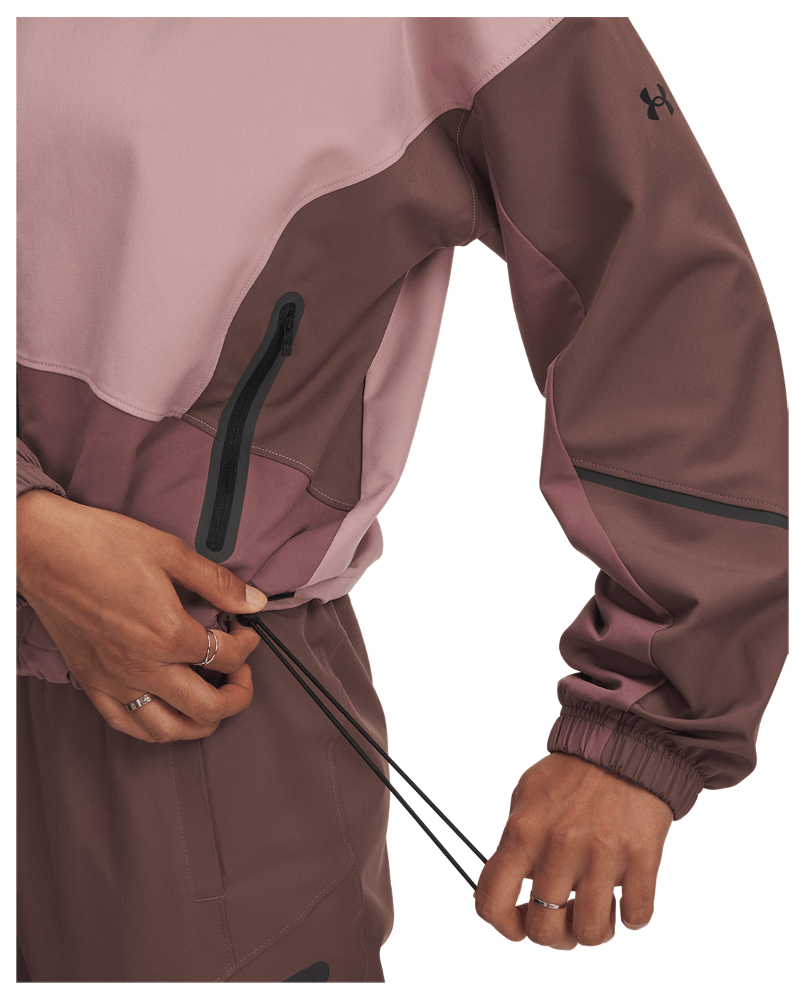Under Armour Apparel Womens Unstoppable Jacket - TourmalinePink/MaroonMist/BLK