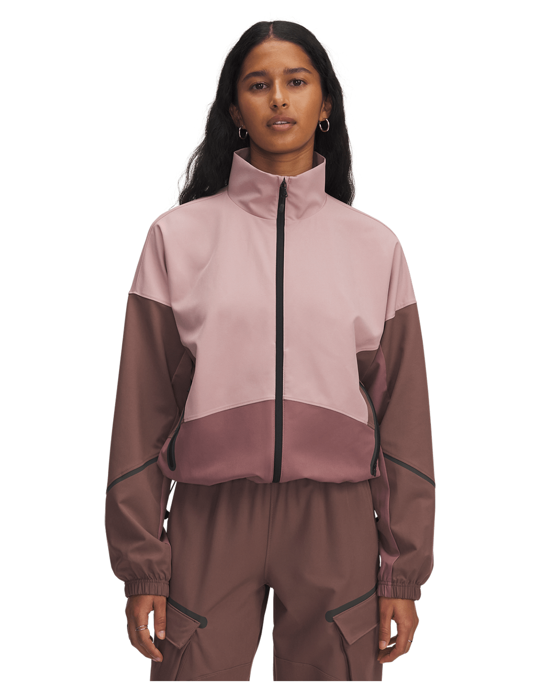 Under Armour Apparel Womens Unstoppable Jacket - TourmalinePink/MaroonMist/BLK