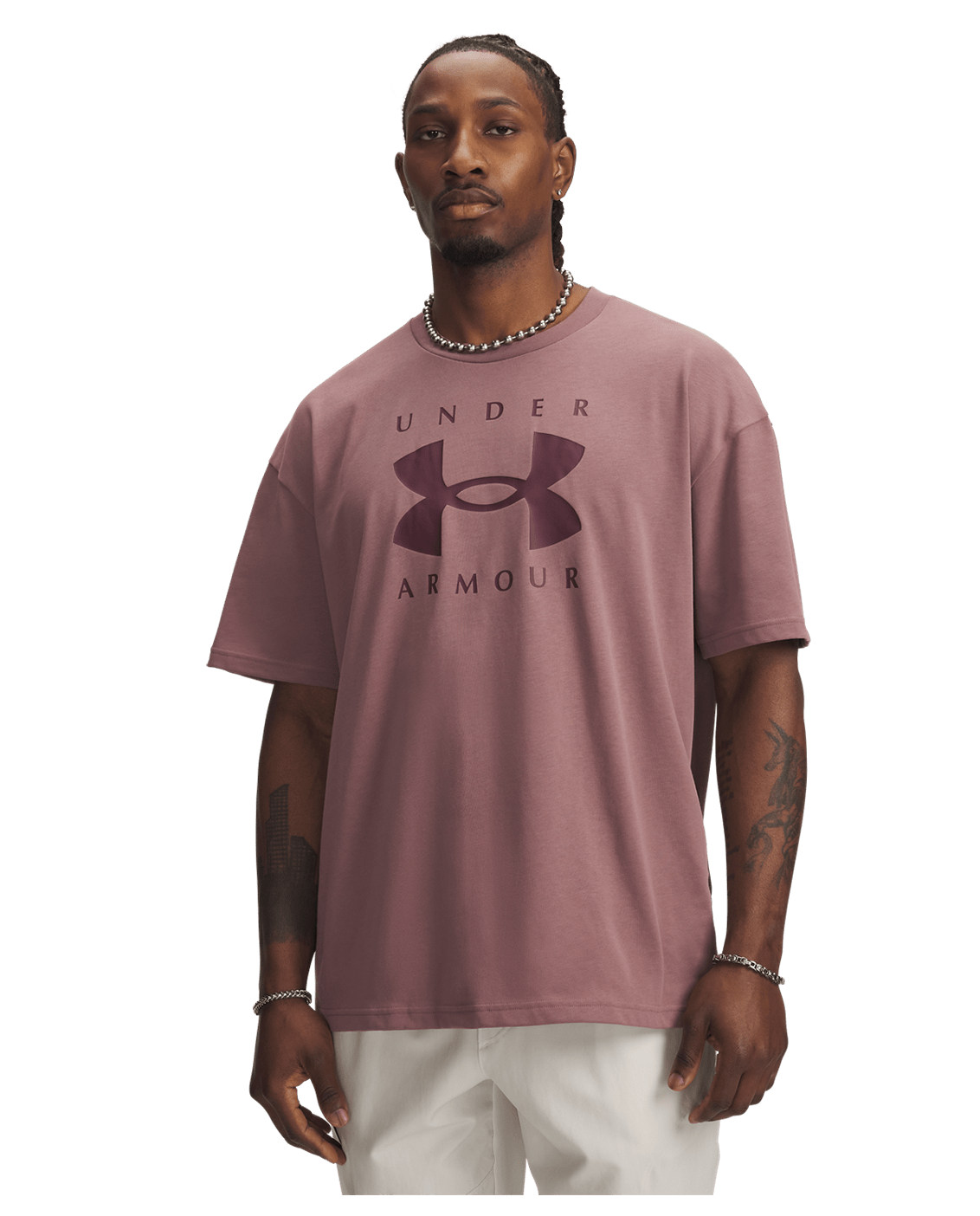 Under Armour Apparel UA Heavyweight Branded Men's Oversized Short Sleeve