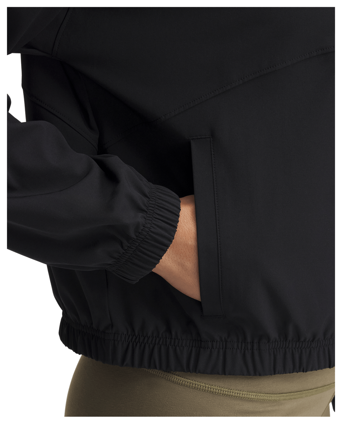 Under Armour Apparel Womens UA Rival Woven Jacket - Black/White