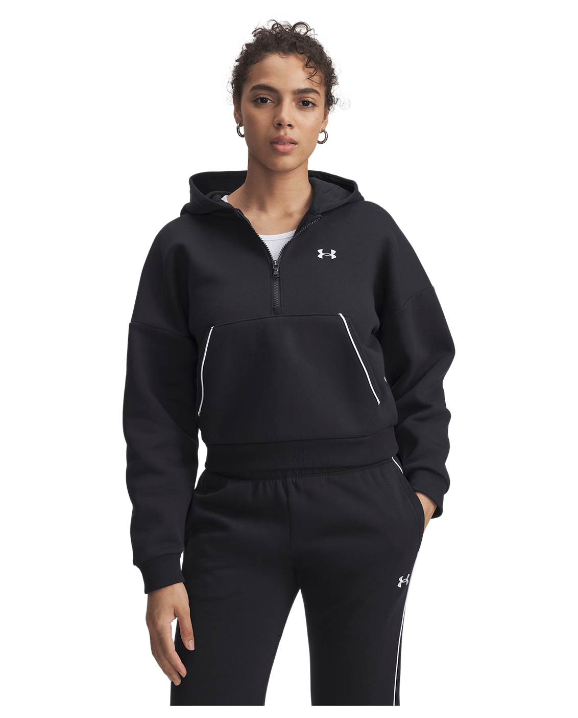 Under Armour Apparel UA Rival Fleece Piped Women's ½ Zip Hoodie
