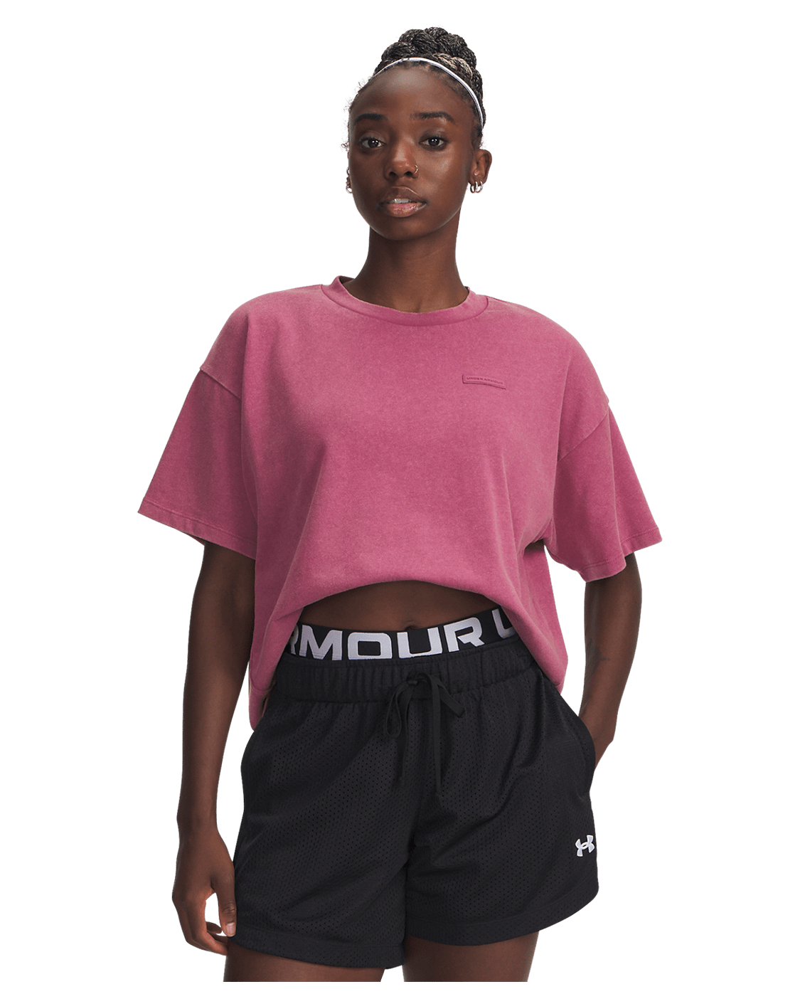 Under Armour Apparel UA Boxy Wash Heavyweight Women's Short Sleeve