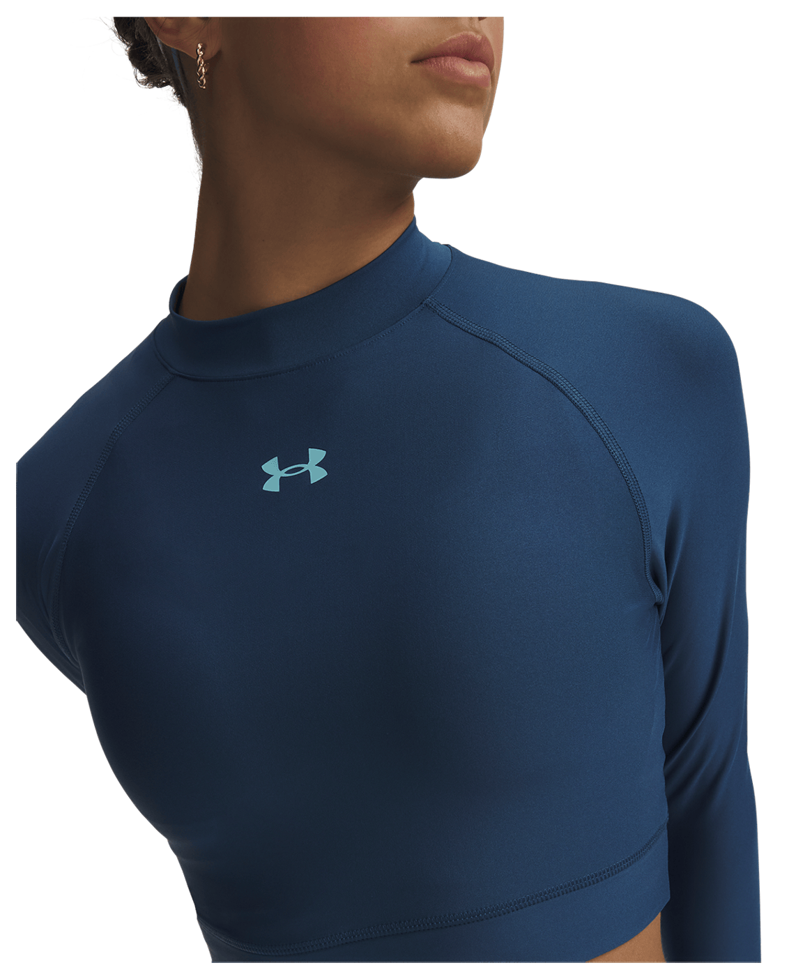 Under Armour HeatGear® Women's Crop Mock Long Sleeve