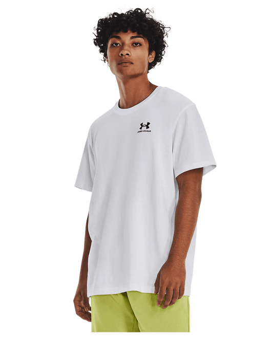 Under Armour Apparel Men's UA Logo Embroidered Heavyweight Short Sleeve