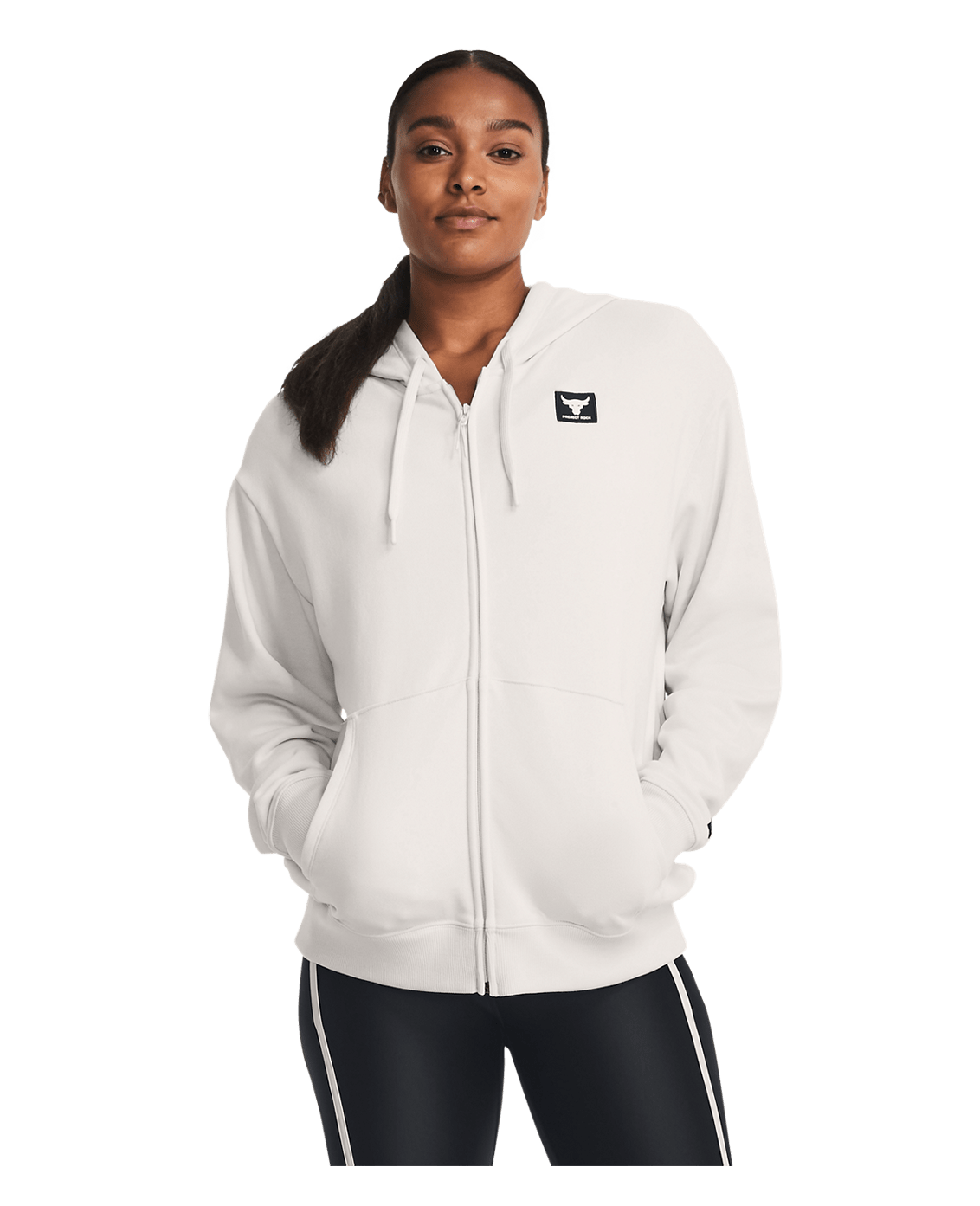 Women's Project Rock Heavyweight Terry Oversized Full-Zip