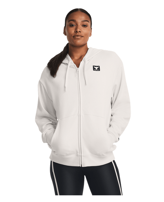 Under Armour Women's Project Rock Heavyweight Terry Oversized Full-Zip