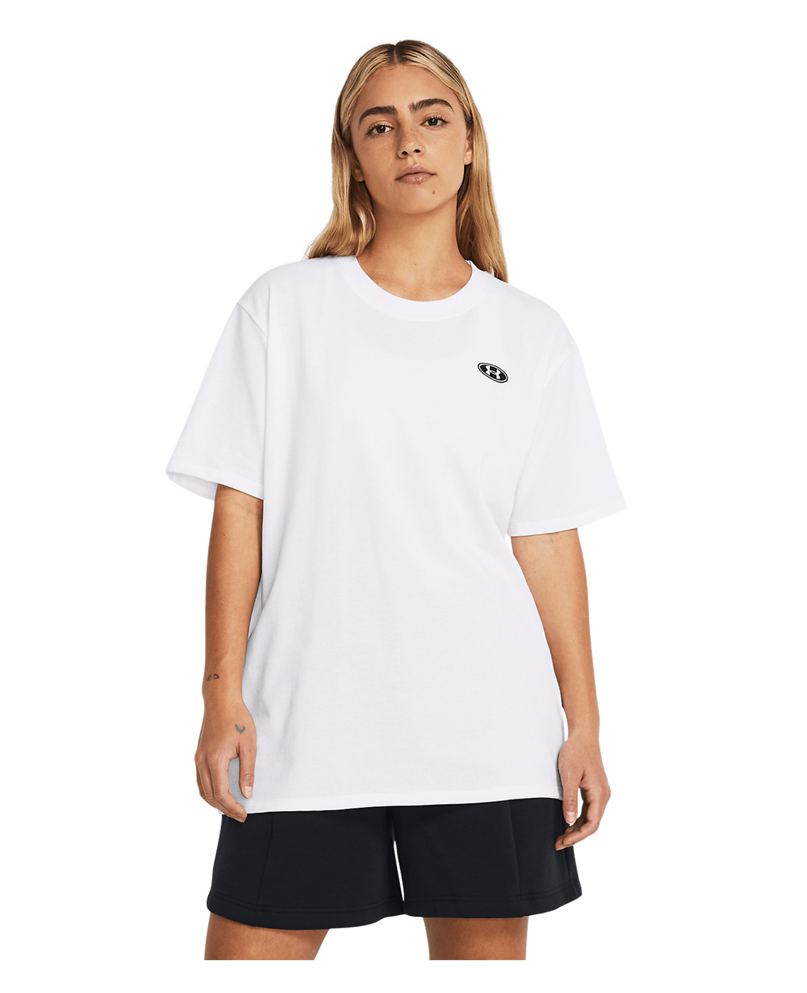 Women's UA Heavyweight Embroidered Patch Boyfriend Oversized Short Sleeve