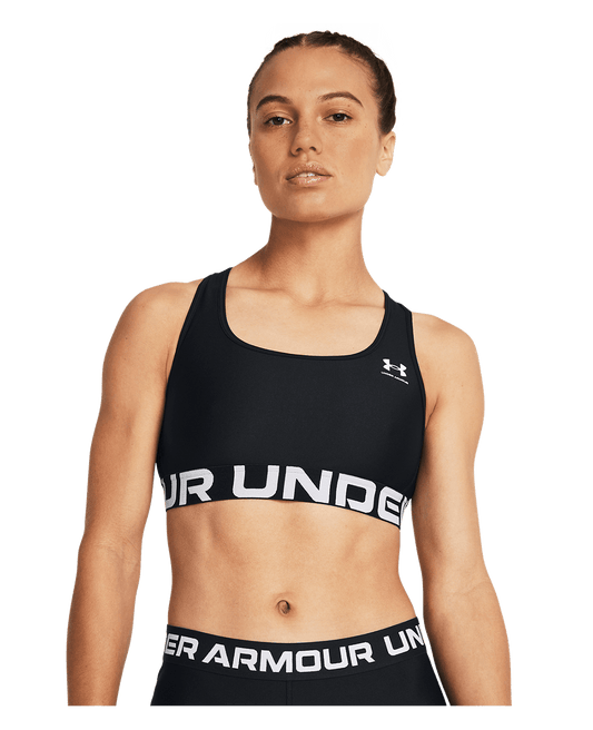 Women's HeatGear® Armour Mid Branded Sports Bra