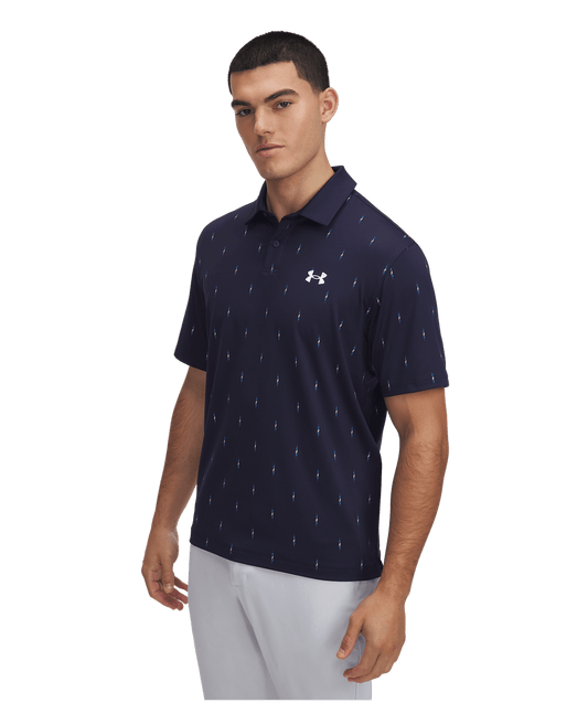 Under Armour Apparel Men's UA Tee To Green Printed Polo