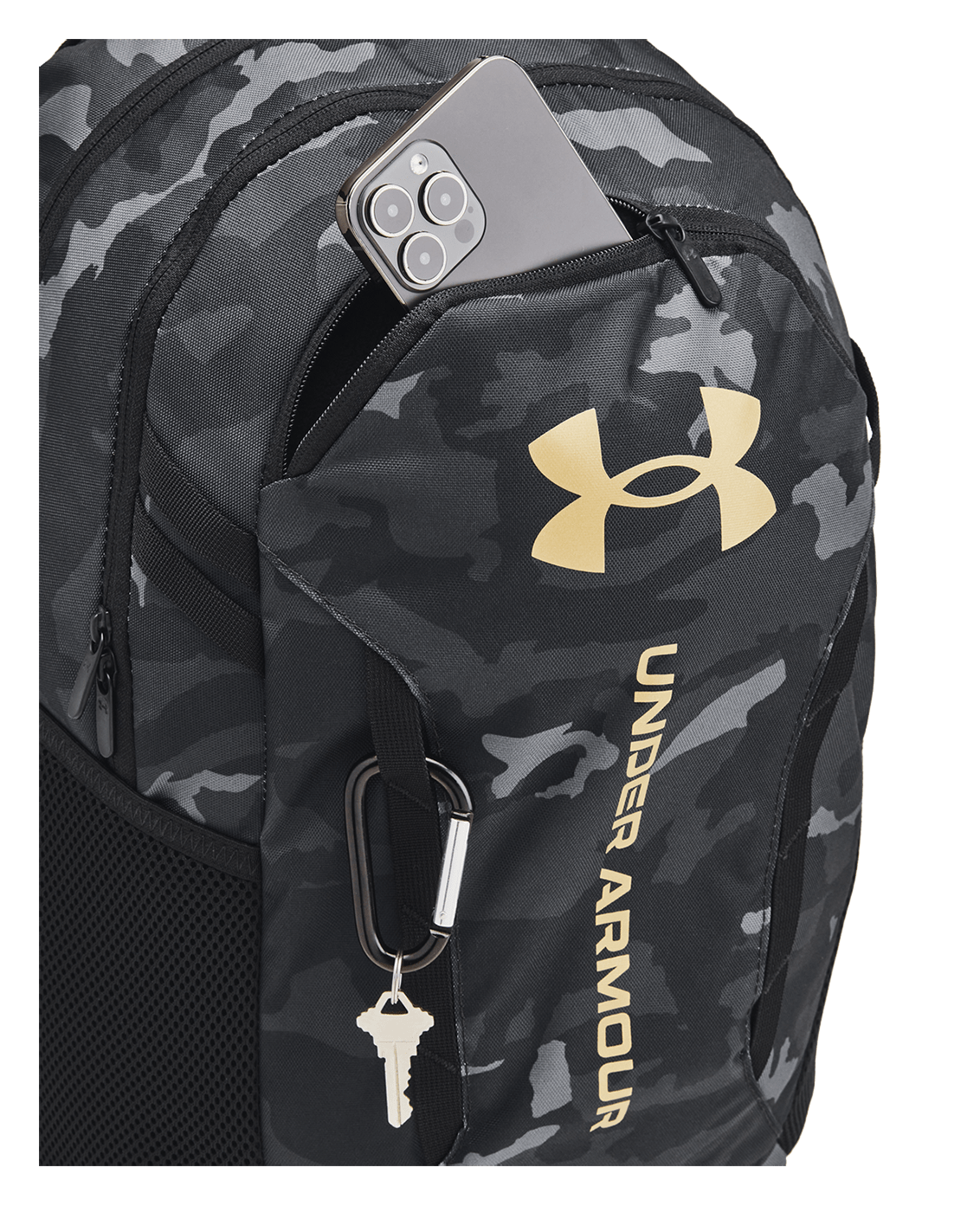 Under Armour Accessories Black/Black/MetallicGold / OSFM UA Hustle 6.0 Backpack