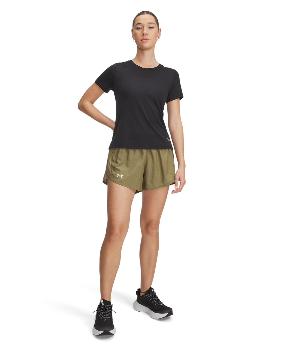 Women's UA Fly-By Heather 3" Shorts