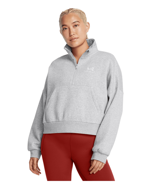 Under Armour Apparel Women's UA Icon Fleece Oversized ½ Zip