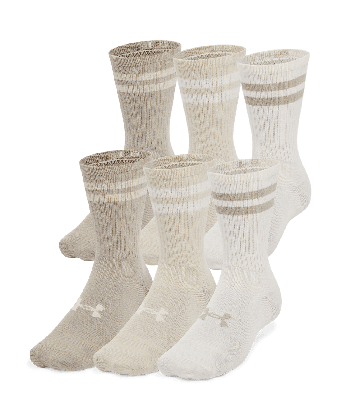 Under Armour Unisex UA Essential 6-Pack Crew Socks