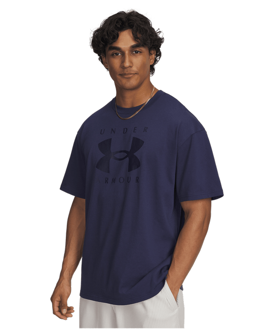 Under Armour Apparel UA Heavyweight Branded Men's Oversized Short Sleeve