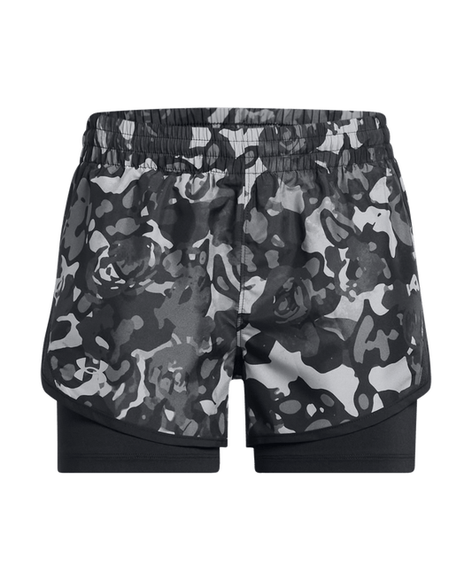 Under Armour Apparel Girls' UA Fly-By Printed 2-in-1 Shorts