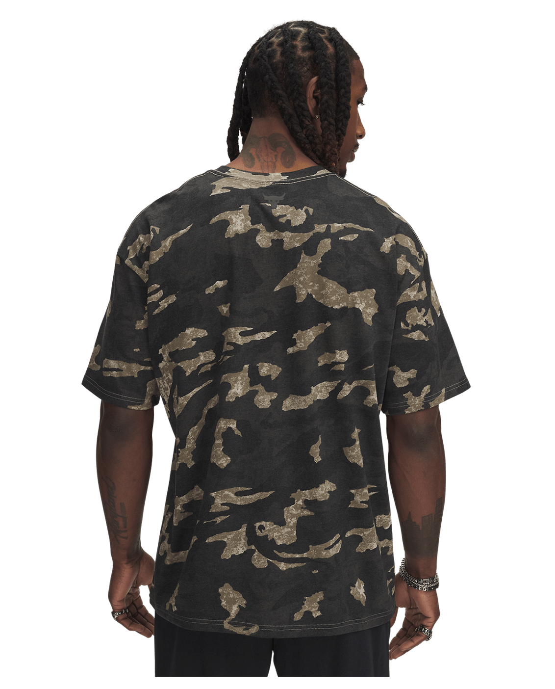 Under Armour Apparel Men's Project Rock Heavyweight Printed Short Sleeve