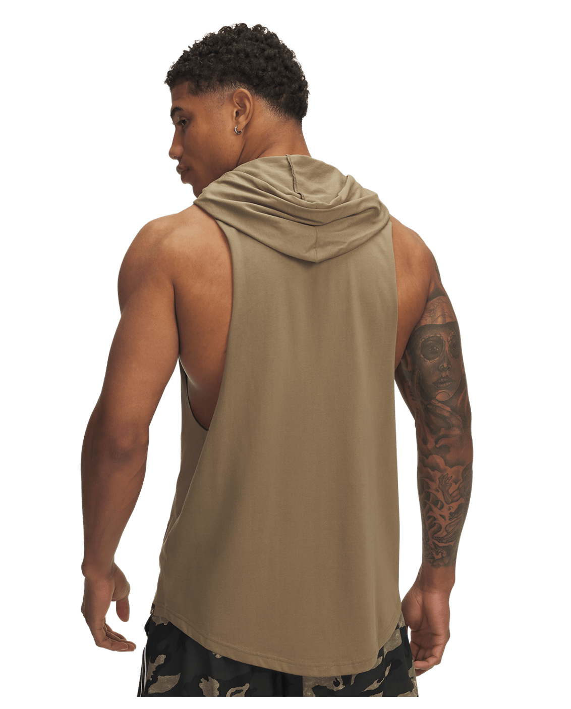 Under Armour Apparel Men's Project Rock Wire Sleeveless Hoodie