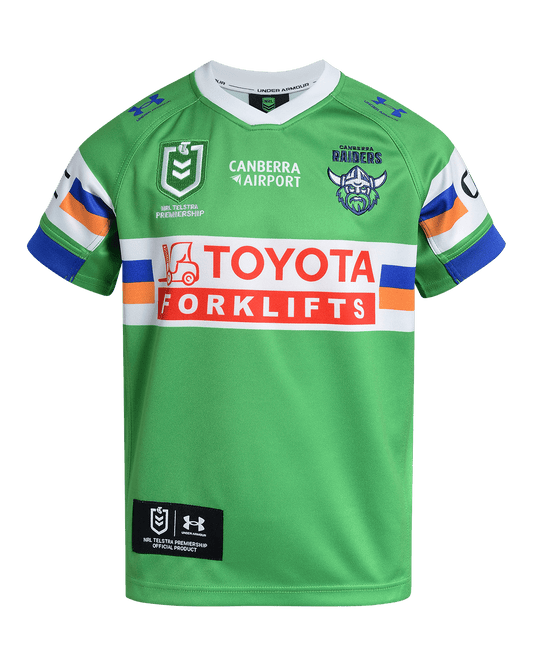 Under Armour Apparel UA Canberra Raiders Kids Home Jersey