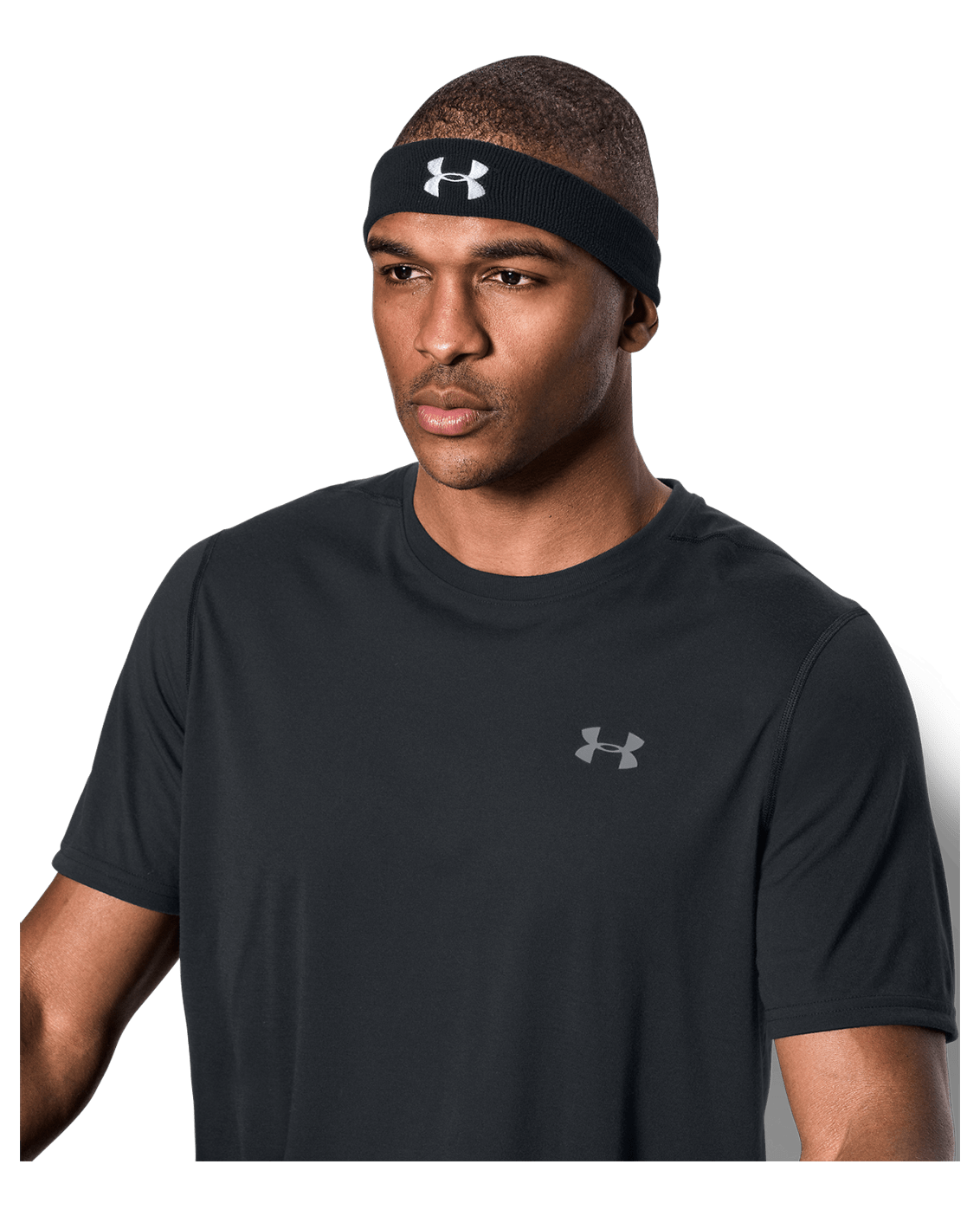 Under Armour Mens Performance Headband - Black / White