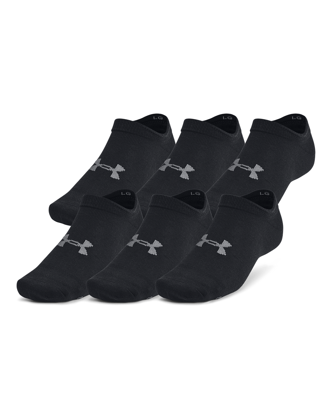 Under Armour Accessories UA Essential Unisex 6-Pack No-Show Socks