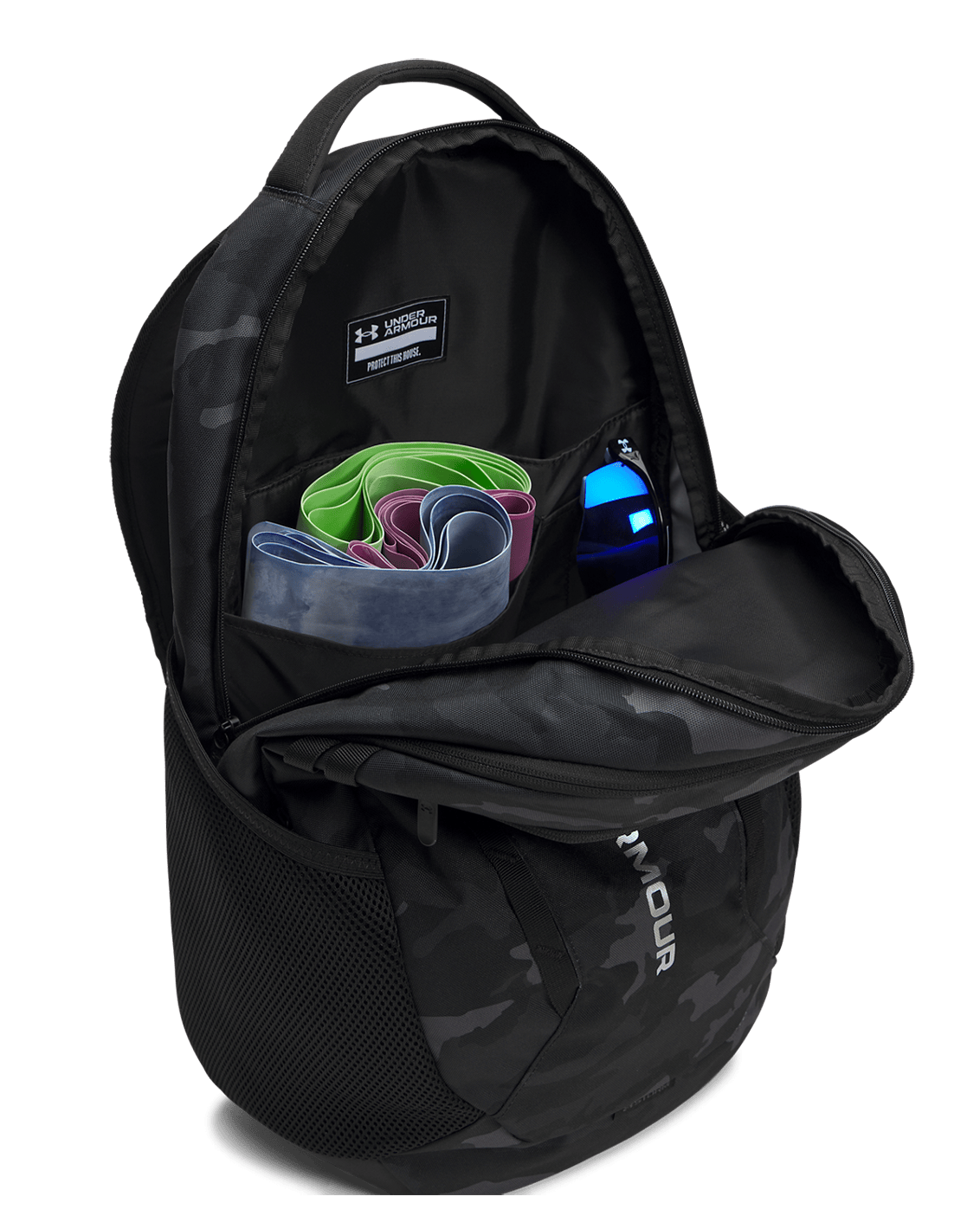 Under Armour Accessories Black/Black/MetallicSilver / OSFM UA Hustle 6.0 Backpack