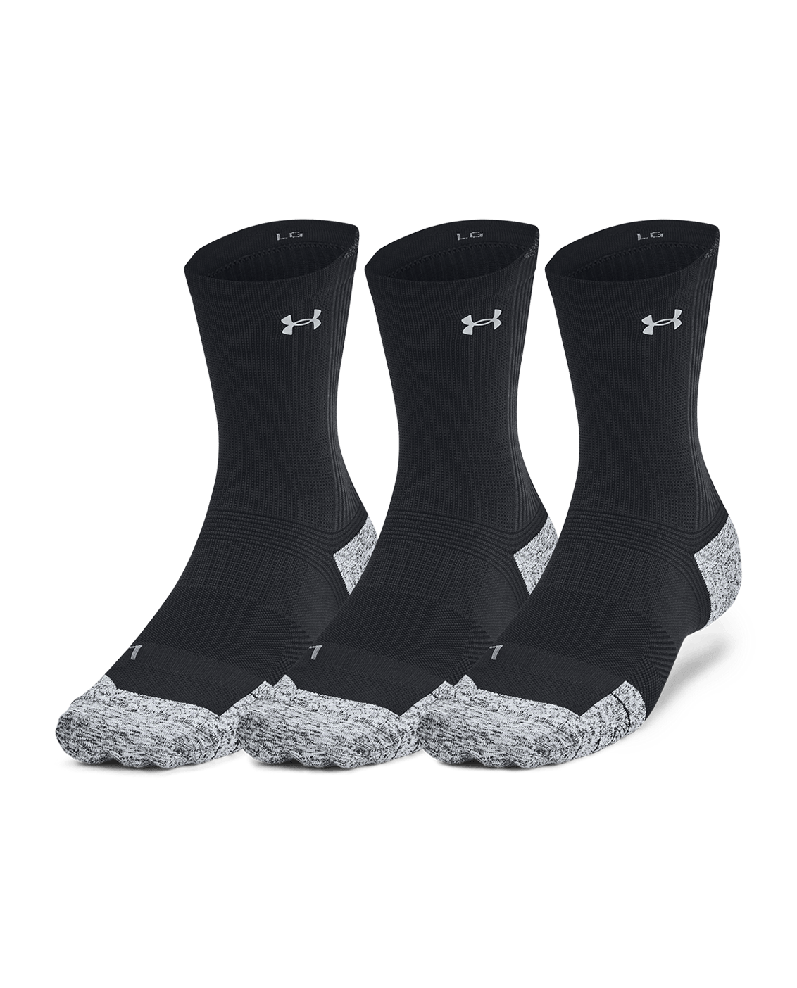 Under Armour Accessories UA ArmourDry® Run Cushion Unisex 3-Pack Mid-Crew Socks