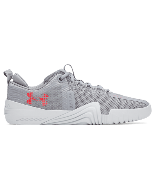 Under Armour Footwear Mens TriBase Reign 6 - Steel/DistantGray/RacerRed