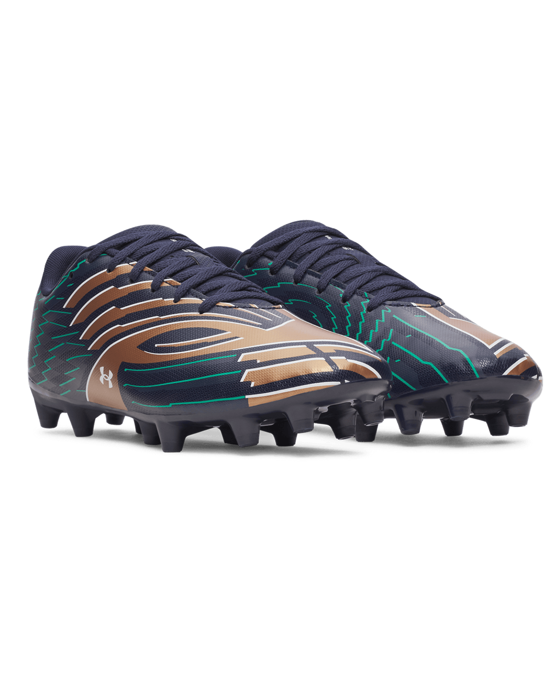 Under Armour Unisex Mach 1 Club FG - MidnightNavy/White/MetallicCopperOre