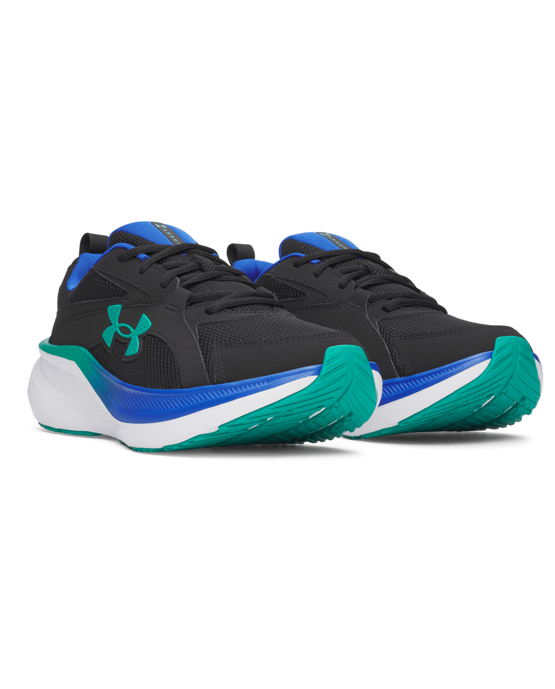 Under Armour Footwear Mens Assert 11 - Black/TeamRoyal/GeodeGreen