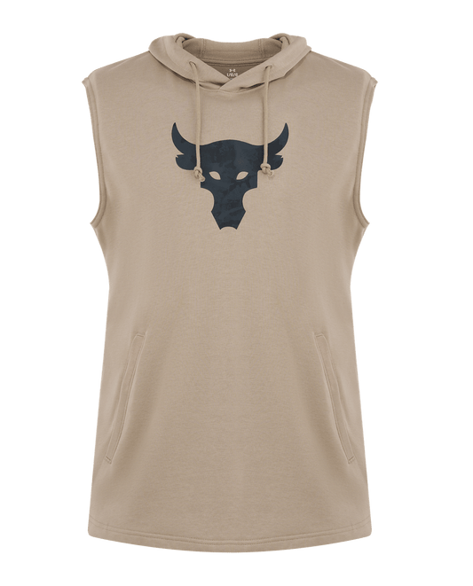 Under Armour Apparel Men's Project Rock Terry Sleeveless Hoodie