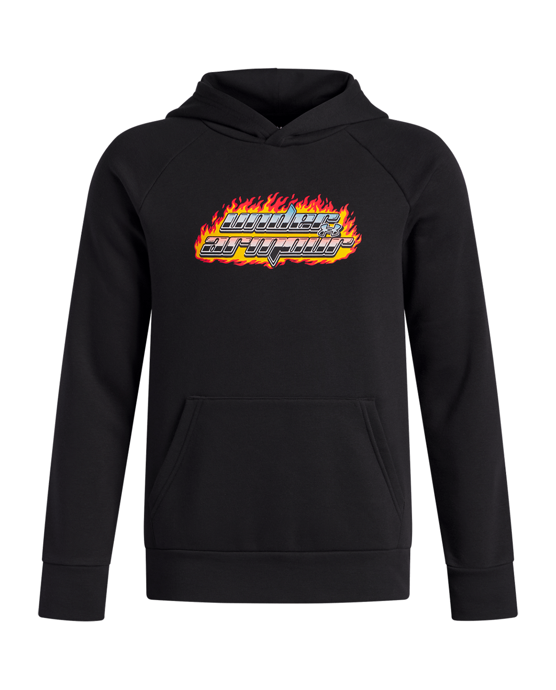 Under Armour Apparel UA Rival Fleece Flamin Wordmark Boys' Hoodie