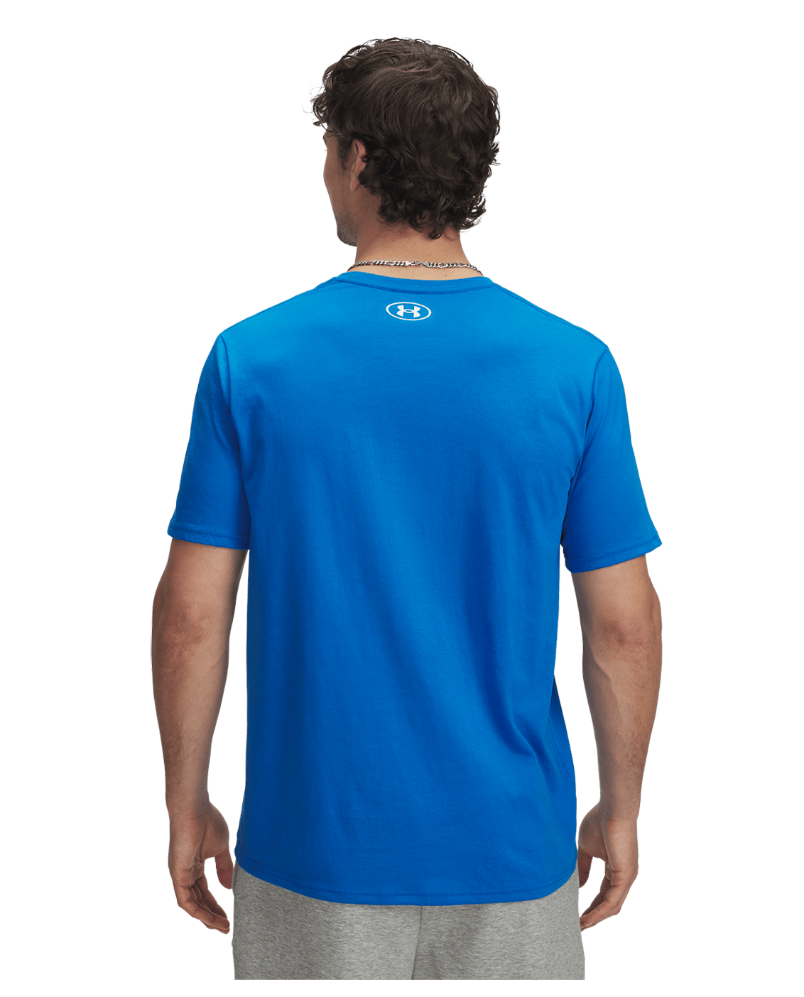 Under Armour Mens Left Chest Lockup Tee - PhotonBlue/White