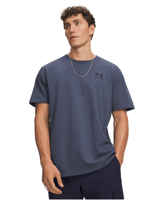 Under Armour Men's UA Logo Embroidered Heavyweight Short Sleeve Men's Short Sleeve
