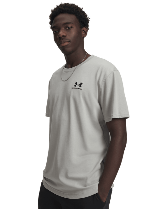 Under Armour Apparel Men's UA Logo Embroidered Heavyweight Short Sleeve Men's Short Sleeve