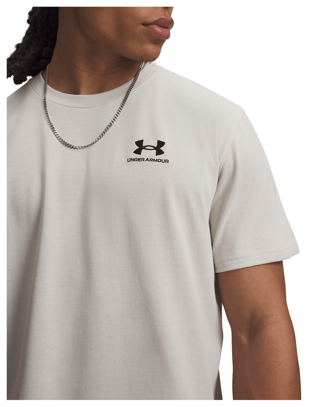 Under Armour Apparel Men's UA Logo Embroidered Heavyweight Short Sleeve Men's Short Sleeve